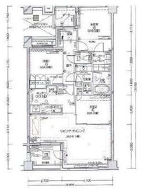 ディアナコート代々木上原 4階 間取り図