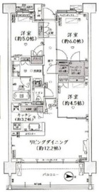 パークホームズ品川ザ レジデンス 3階 間取り図