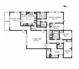 アゼリアヒルズ 105 間取り図