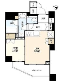 ブランズ碑文谷三丁目 4階 間取り図