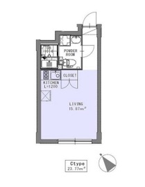 EXAM大井町ゼームス坂 304 間取り図