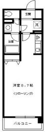 カナーリス月島 702 間取り図