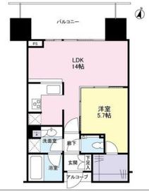 二子玉川ライズタワー 17階 間取り図