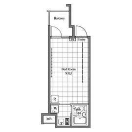 レジディア東銀座 714 間取り図