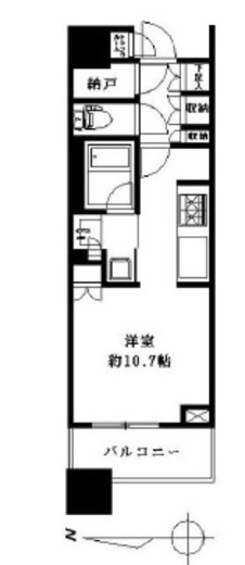 ブリリアタワーズ目黒 15階 間取り図