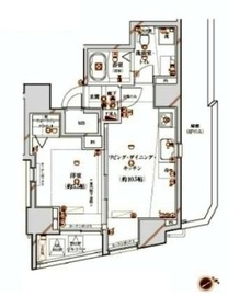 ガリシアレジデンス広尾 8階 間取り図