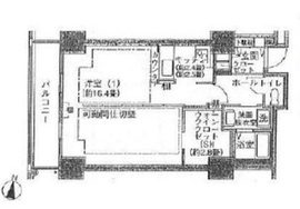 シティコート目黒 4-508 間取り図