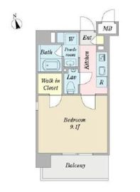 TIDA麻布十番 401 間取り図