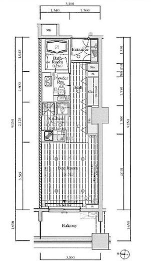 レグノ・セレーノ 4階 間取り図