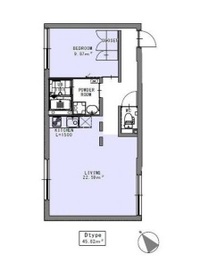 EXAM大井町ゼームス坂 305 間取り図