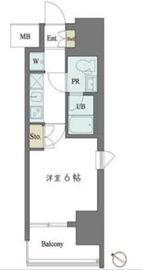 カスタリア大井町 305 間取り図