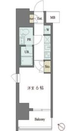 カスタリア大井町 401 間取り図