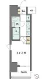 カスタリア大井町 501 間取り図