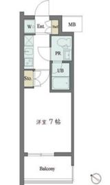 カスタリア大井町 1104 間取り図