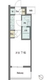 カスタリア大井町 1404 間取り図