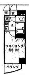 アピス渋谷神南 1101 間取り図