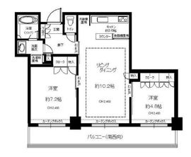 パークタワー池袋イーストプレイス 14階 間取り図