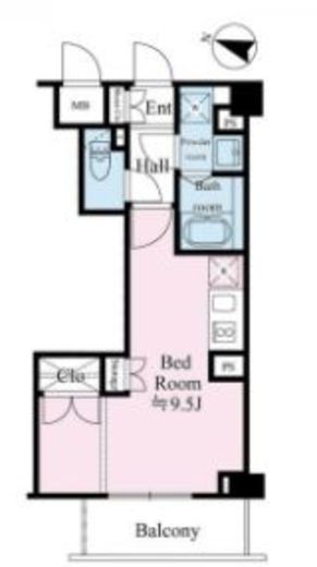 テラス都立大学 304 間取り図