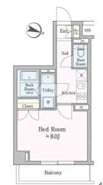 テラス都立大学 313 間取り図