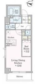 テラス都立大学 207 間取り図