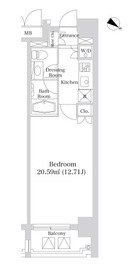 レジディア市ヶ谷2 1204 間取り図