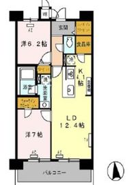 ロイヤルパークス西新井 1214 間取り図