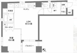 カスタリア人形町2 501 間取り図