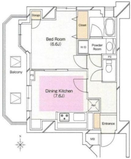 ベラカーサ池之端 312 間取り図