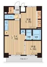 KDXレジデンス入谷 1302 間取り図