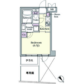 プラチナコート中目黒 105 間取り図