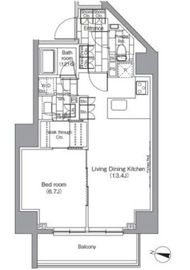 パークハビオ恵比寿 1008 間取り図