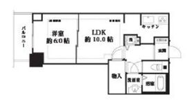 河田町ガーデン 1-602 間取り図