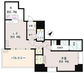 フルール田町 901 間取り図