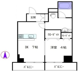 シーズンズ西麻布 202 間取り図