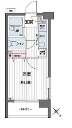 エコロジー都立大学レジデンス 623 間取り図