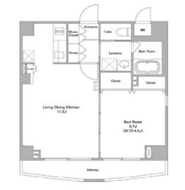 KDXレジデンス早稲田鶴巻 11階 間取り図