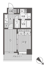 パークフラッツ渋谷代官山 502 間取り図