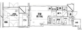 ピアース乃木坂 地下1階 間取り図