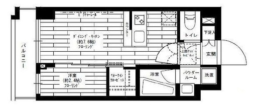 グランドコンシェルジュ三宿アジールコート 3階 間取り図