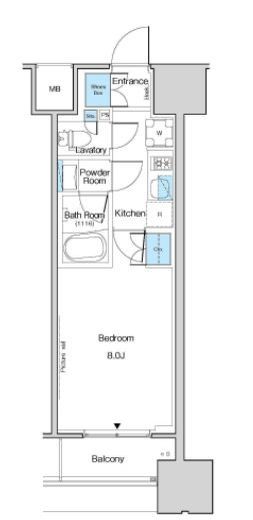 ルフォンブランシェ品川南大井 1208 間取り図
