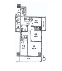 ザ・パークハウス新宿タワー 15階 間取り図