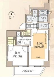 渋谷フィモード 302 間取り図