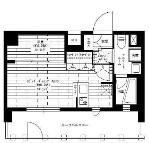 グランドコンシェルジュ三宿アジールコート 5階 間取り図