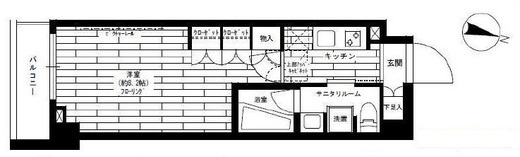 グランドコンシェルジュ三宿アジールコート 4階 間取り図