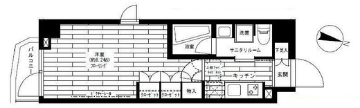 グランドコンシェルジュ三宿アジールコート 5階 間取り図