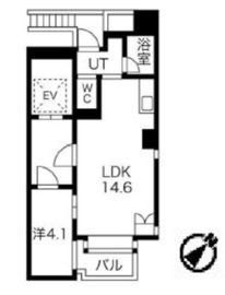 FLEG広尾FUSE 502 間取り図