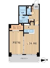 芝公園アパートメント 205 間取り図