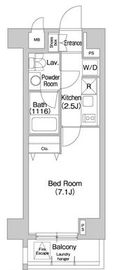 コンフォリア豊洲 521 間取り図