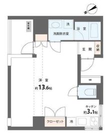 ユニテE 301 間取り図