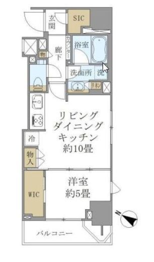 シティハウス目黒ザ・ツイン 11階 間取り図